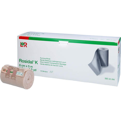 ROSIDAL K Binde 8cm x 5m, 10 Stk., Tora Pharma GmbH