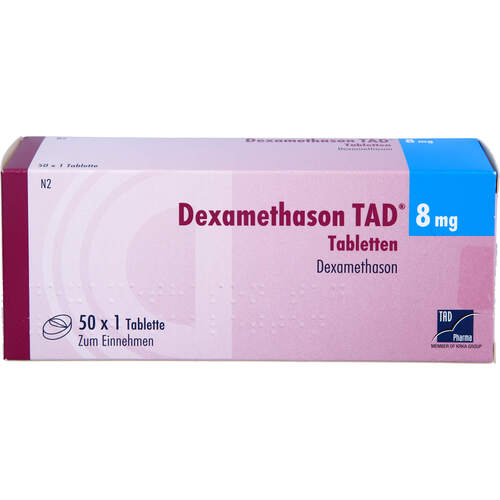 Dexamethason TAD 8mg Tabletten, 50 Stk., TAD Pharma GmbH
