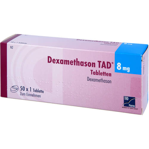 Dexamethason TAD 8mg Tabletten, 50 Stk., TAD Pharma GmbH