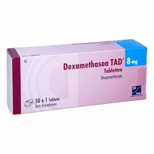 Dexamethason TAD 8mg Tabletten, 50 Stk., TAD Pharma GmbH