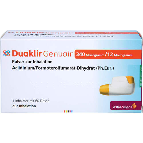 Duaklir Genuair 340ug/12ug Pulver z. Inh. 60ED, 1 ST, Eurimpharm Arzneimittel GmbH