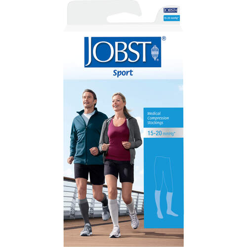 JOBST Sport AD Gr. L Schwarz/Grau, 2 Stk., Bsn-Jobst GmbH