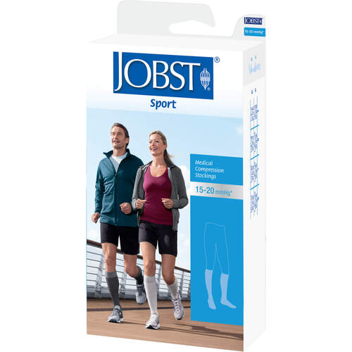 JOBST Sport AD Gr. L Schwarz/Grau, 2 Stk., Bsn-Jobst GmbH