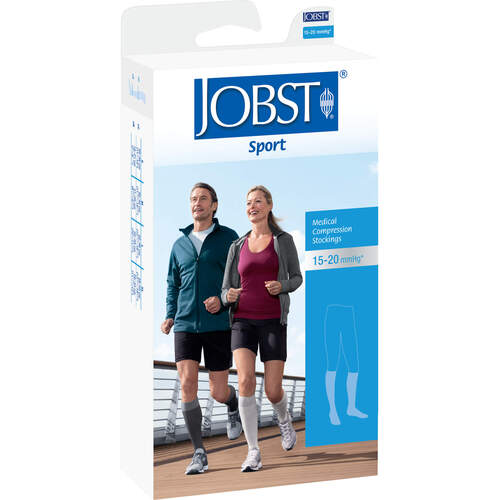 JOBST Sport AD Gr. L Schwarz/Grau, 2 Stk., Bsn-Jobst GmbH