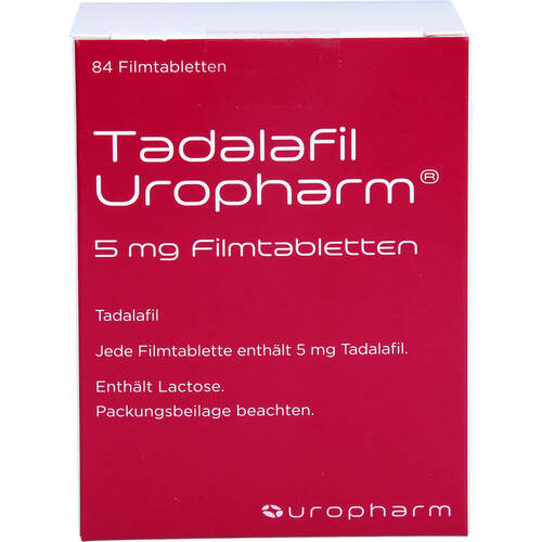 Tadalafil Uropharm 5 mg, 84 Stk., Abanta Pharma GmbH Tadalafil Uropharm 5 mg, 84 Stk., Abanta Pharma GmbH
