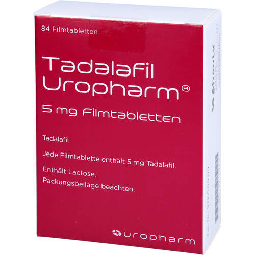 Tadalafil Uropharm 5 mg, 84 Stk., Abanta Pharma GmbH Tadalafil Uropharm 5 mg, 84 Stk., Abanta Pharma GmbH
