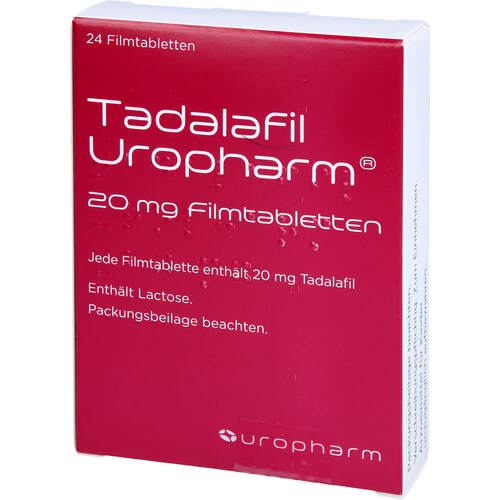 Tadalafil-Uropharm 20 mg Filmtabletten, 24 ST, Abanta Pharma GmbH