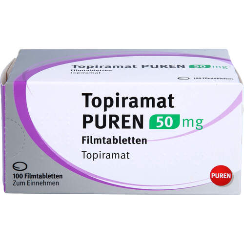 Topiramat PUREN 50 mg Filmtabletten, 100 Stk., PUREN Pharma GmbH & Co. KG
