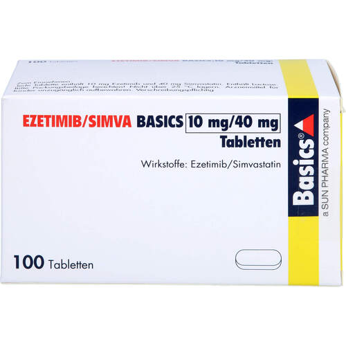 EZETIMIB/SIMVA BASICS 10 mg/40 mg Tabletten, 100 Stk., Basics GmbH