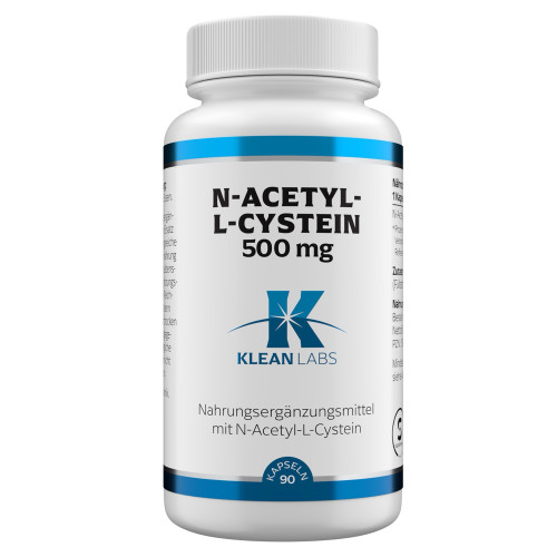 N-Acetyl-L-Cystein 500mg KLEAN LABS, 90 Stk., Supplementa GmbH