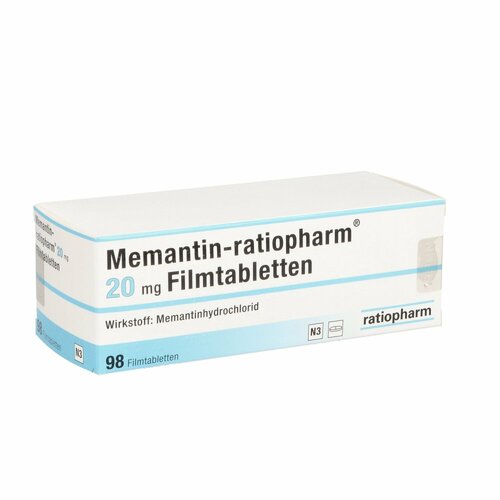MEMANTIN ratiopharm 20 mg Filmtabletten, 98 Stk., Bb Farma S.R.L.