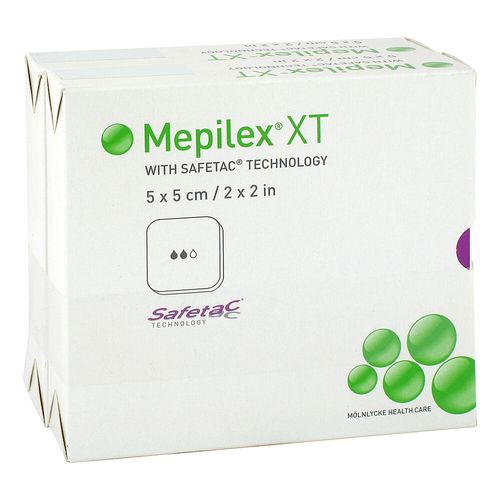 MEPILEX XT 5x5 cm Schaumverband, 10 Stk., Avitamed GmbH MEPILEX XT 5x5 cm Schaumverband, 10 Stk., Avitamed GmbH