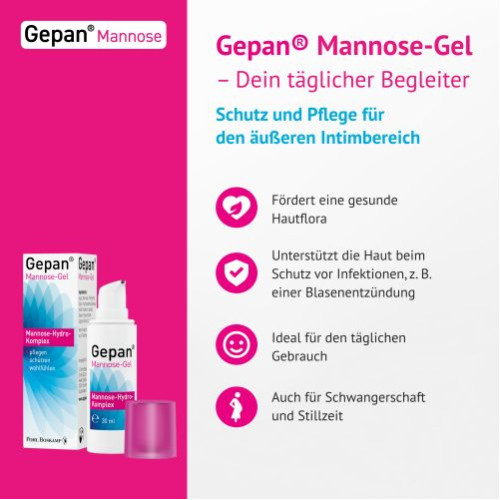 Gepan Mannose-Gel, Intimpflege mit Schutzfaktor, 30 ml, G. Pohl-Boskamp GmbH & Co. KG