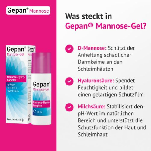 Gepan Mannose-Gel, Intimpflege mit Schutzfaktor, 30 ml, G. Pohl-Boskamp GmbH & Co. KG