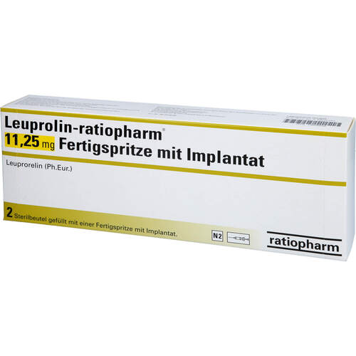 Leuprolin-ratiopharm 11.25mg Fertigspr.m. Implant., 2 ST, ratiopharm GmbH