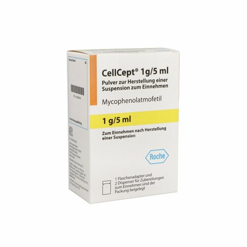 CellCept 1 g/5 ml Pulver z.Herstell.e.Susp.z.Einn., 110 g, Abacus Medicine A/S