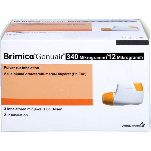 BRIMICA Genuair 340 ug/12 ug Plv.z.Inhalation 60ED, 3 Stk., Aca M&uuml;ller/Adag Pharma AG