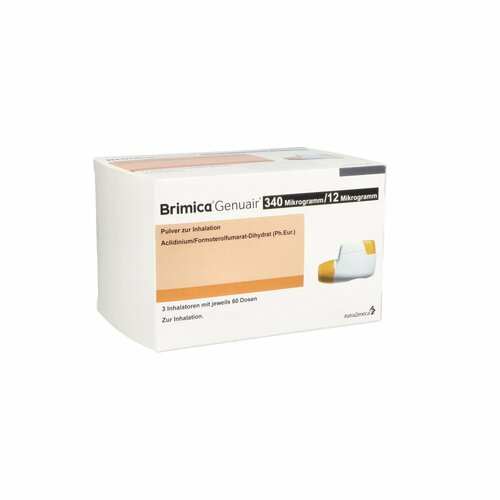 BRIMICA Genuair 340 ug/12 ug Plv.z.Inhalation 60ED, 3 Stk., Aca M&uuml;ller/Adag Pharma AG