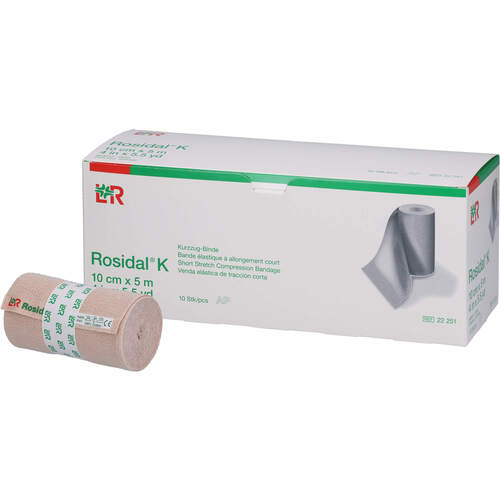 ROSIDAL K Binde 10 cm x 5 m, 10 Stk., B2b Medical GmbH