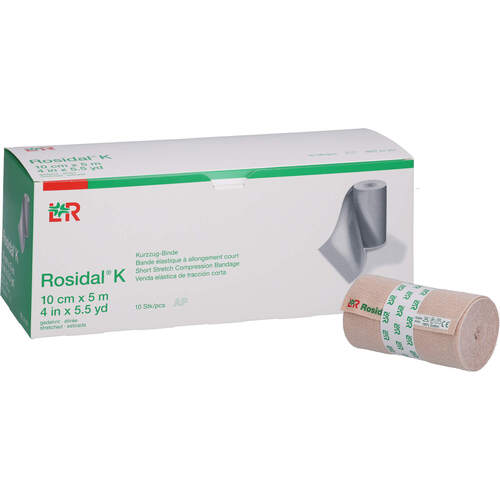 ROSIDAL K Binde 10 cm x 5 m, 10 Stk., B2b Medical GmbH