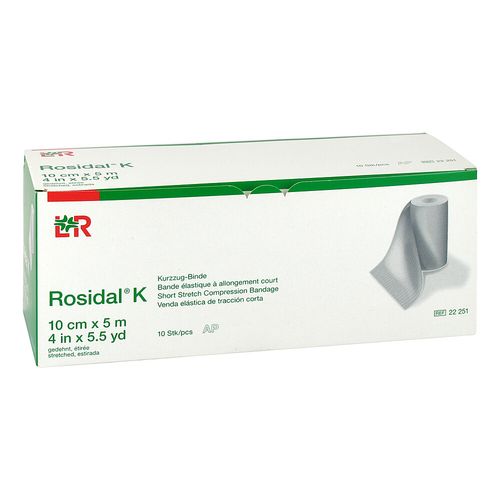 ROSIDAL K Binde 10 cm x 5 m, 10 Stk., B2b Medical GmbH