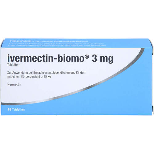 ivermectin-biomo 3 mg, 16 Stk., Biomo Pharma GmbH