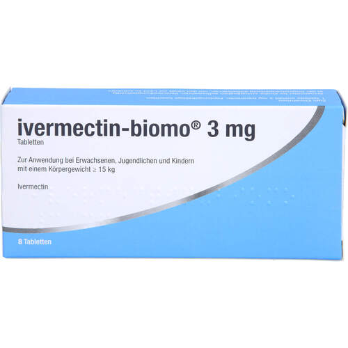 ivermectin-biomo 3 mg, 8 Stk., Biomo Pharma GmbH