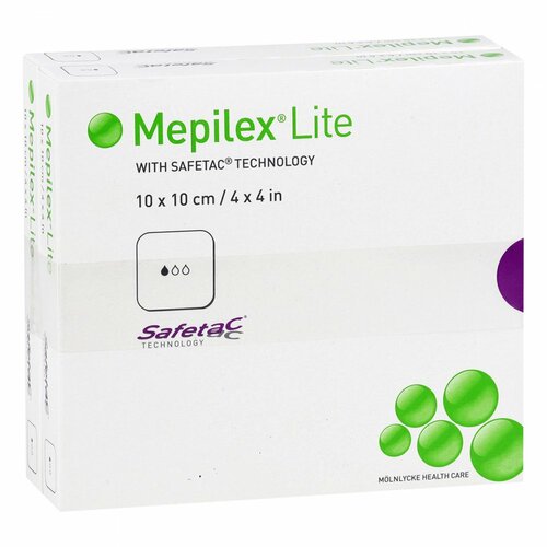 MEPILEX lite Schaumverband 10x10 cm, 10 Stk., + Prisoma GmbH