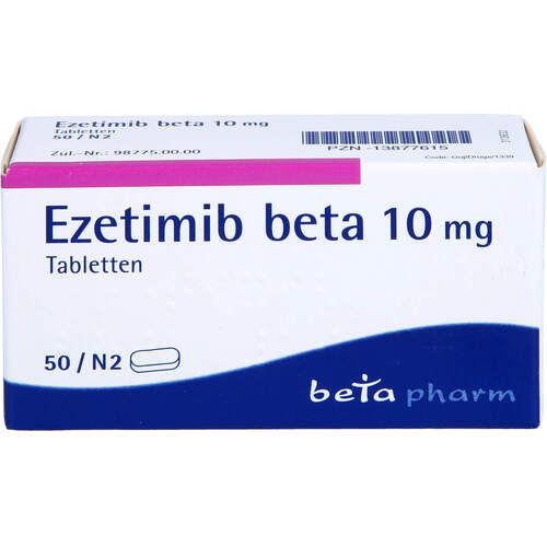 Ezetimib beta 10 mg Tabletten, 50 Stk., betapharm Arzneimittel GmbH