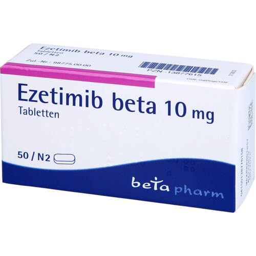 Ezetimib beta 10 mg Tabletten, 50 Stk., betapharm Arzneimittel GmbH