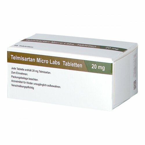 Telmisartan Micro Labs 20 mg Tabletten, 98 Stk., Micro Labs GmbH
