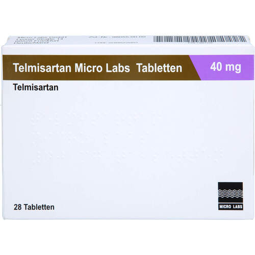 Telmisartan Micro Labs 40 mg Tabletten, 28 Stk., Micro Labs GmbH