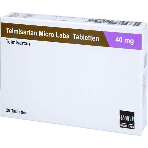 Telmisartan Micro Labs 40 mg Tabletten, 28 Stk., Micro Labs GmbH