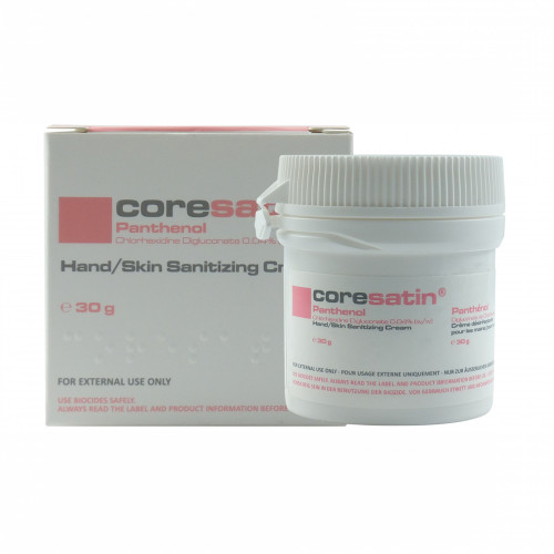 CORESATIN Panthenol Hand/Skin Sanitizing cream, 30 g, Corena Therapeutics Sagl