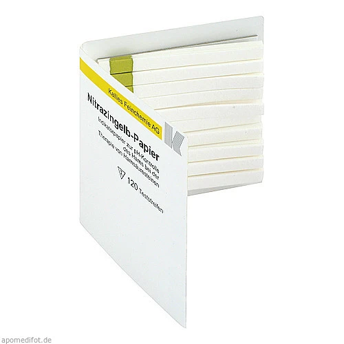 Nitrazingelbpapier, 120 Stk., Kallies Feinchemie AG