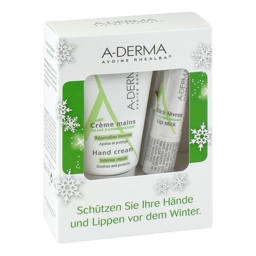A-DERMA Promo-Packung Handcreme-Lippenpflegestift, 1 Pck., PIERRE FABRE DERMO KOSMETIK GmbH GB - DU A-DERMA Promo-Packung Handcreme-Lippenpflegestift, 1 Pck., PIERRE FABRE DERMO KOSMETIK GmbH GB - DU