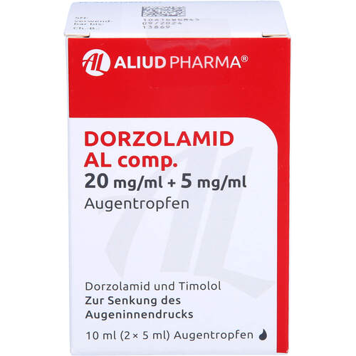 Dorzolamid AL comp. 20mg/ml+5mg/ml Augentropfen, 2x5 ml, Aliud Pharma GmbH