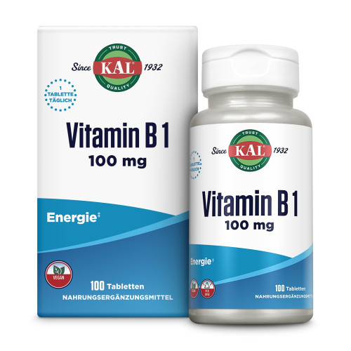 Vitamin B1 Thiamin 100 mg KAL, 100 Stk., Supplementa GmbH