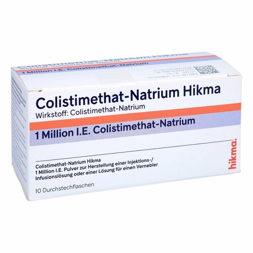 Colistimethat-Natrium Hikma 1M IE Inj./Inf./Inh., 10 ST, Hikma Pharma GmbH