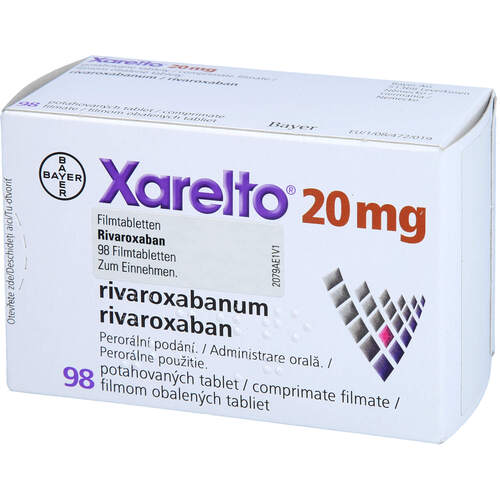 Xarelto 20 mg Filmtabletten, 98 ST, Adequapharm GmbH