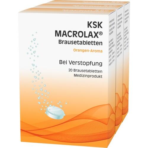 KSK Macrolax Macrogol Brausetabletten 5g, 60 Stk., Ksk-Pharma Vertriebs AG