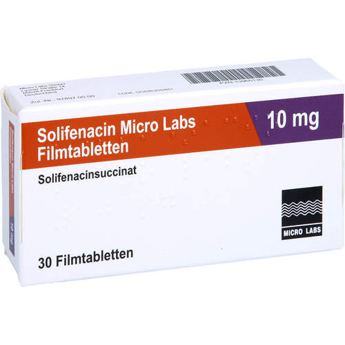 Solifenacin Micro Labs 10 mg Filmtabletten, 30 Stk., Micro Labs GmbH
