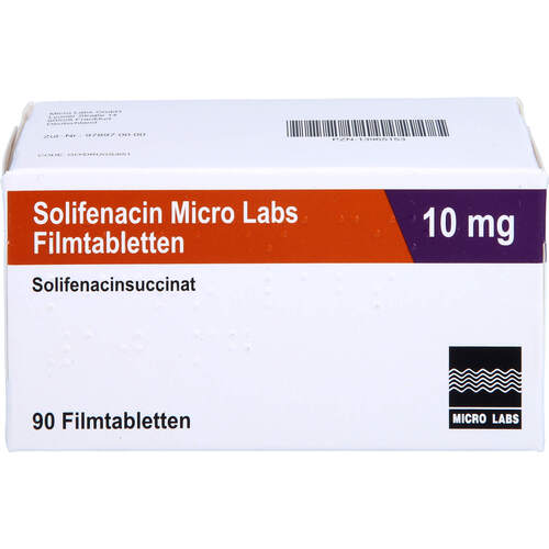 Solifenacin Micro Labs 10 mg Filmtabletten, 90 Stk., Micro Labs GmbH