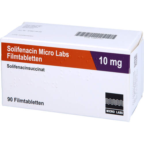 Solifenacin Micro Labs 10 mg Filmtabletten, 90 Stk., Micro Labs GmbH