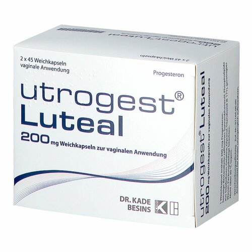 Utrogest Luteal 200mg Weichk.z.vaginalen Anwendung, 90 ST, Besins Healthcare Germany GmbH