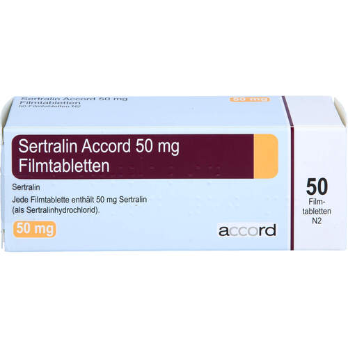 Sertralin Accord 50 mg Filmtabletten, 50 Stk., Accord Healthcare GmbH