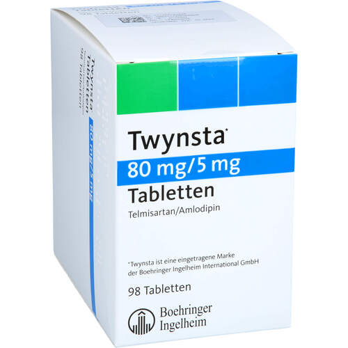 Twynsta 80 mg/5 mg Tabletten, 98 Stk., Docpharm GmbH