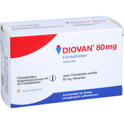 Diovan 80mg Filmtabletten, 98 Stk., Abacus Medicine A/S