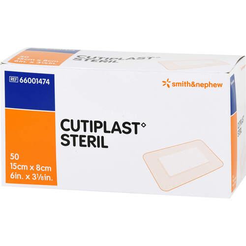 CUTIPLAST steril Wundverband 8x15 cm, 50 Stk., Tora Pharma GmbH