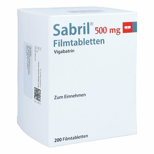 Sabril 500 mg Filmtabletten, 200 Stk., Axicorp Pharma GmbH